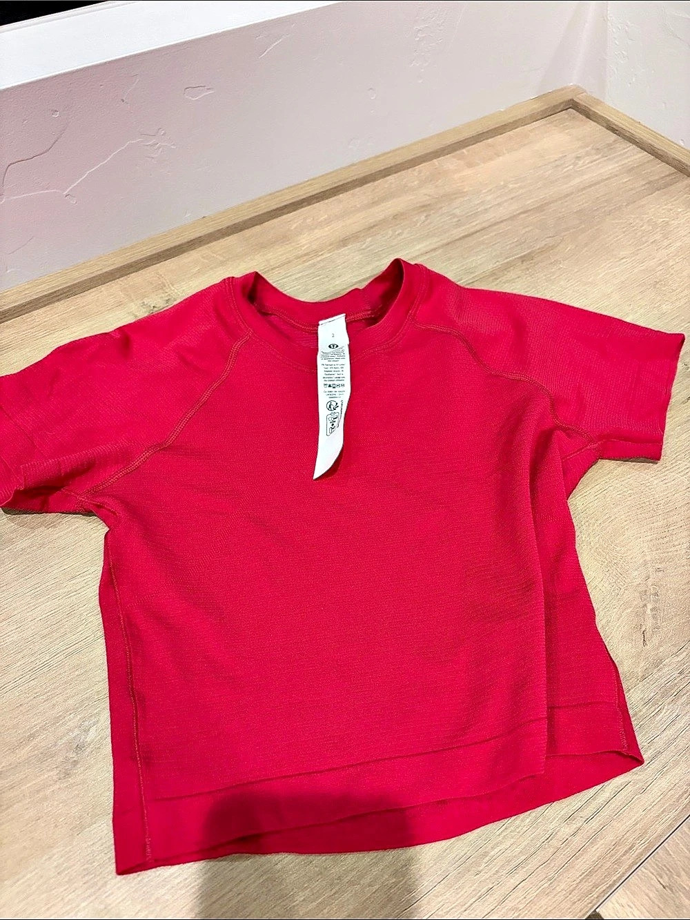Lululemon Short Sleeve Top in Pink